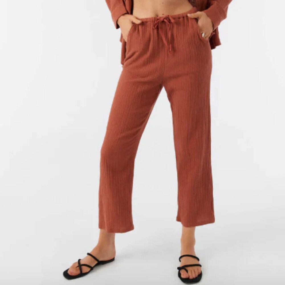 NWOT O'Neill Brenda Double Gauze Pants -Rust